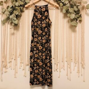 NWOT Tight Floral Midi Dress